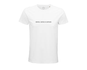 Dorico Ionico e Corinzio | T-shirt Bianca